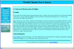 thumbnail of the World Charter for Cetacea site